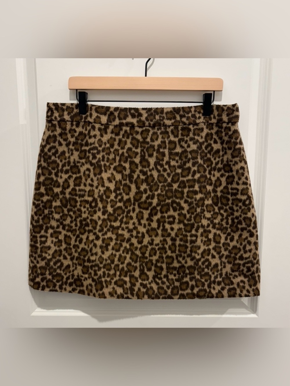 J. Crew Leopard Print Mini Skirt - Brown/Cream